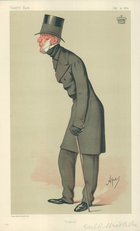 The Earl of Stradbroke, Suffolk, Vanity Fair cartoon by Carlo Pellegrini