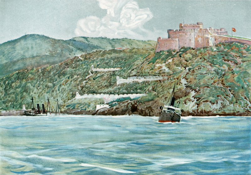 The Entrance to Santiago Harbor, July 7, 1898 by Carlton Theodore Chapman