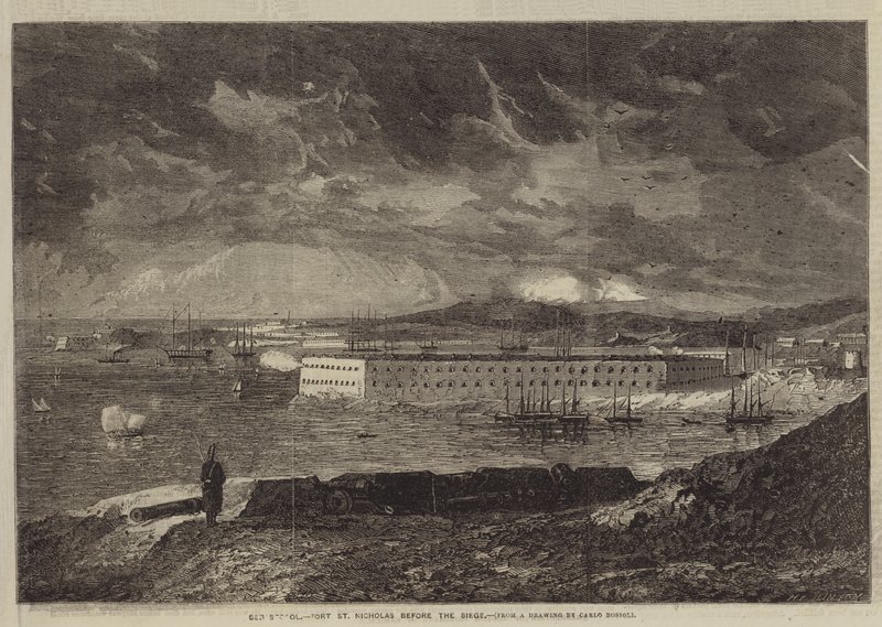 Sebastopol, Fort St Nicholas before the Siege by Carol Bossoli