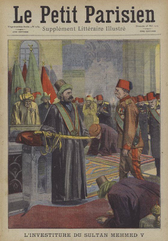 Investiture of Sultan Mehmed V of the Ottoman Empire by Carrey