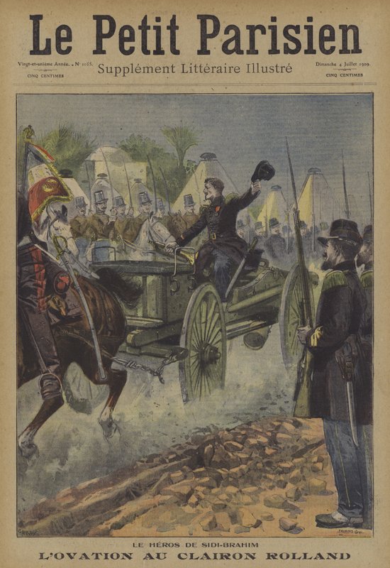 Ovation for Bugler Rolland, the Hero of the Battle of Sidi Brahim, Algeria, 1845 by Carrey