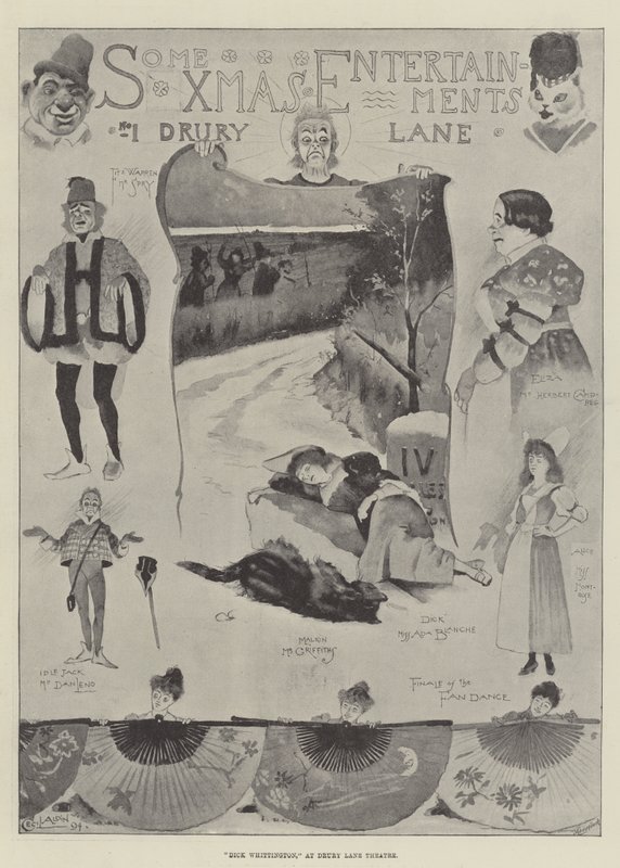 Dick Whittington, at Drury Lane Theatre by Cecil Charles Windsor Aldin