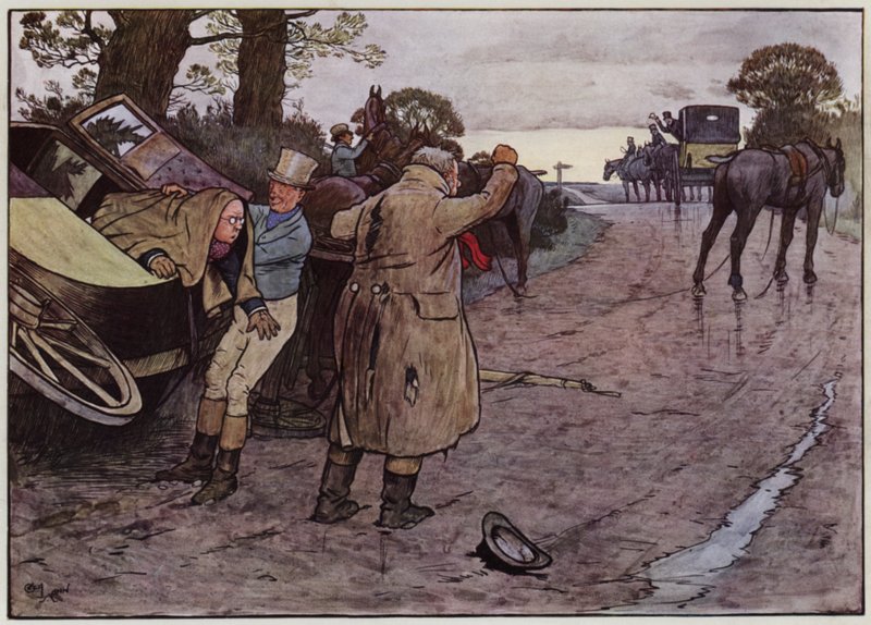 Illustration for The Pickwick Papers by Cecil Charles Windsor Aldin