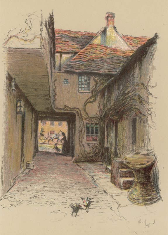 The Kings Head, Malmesbury by Cecil Charles Windsor Aldin