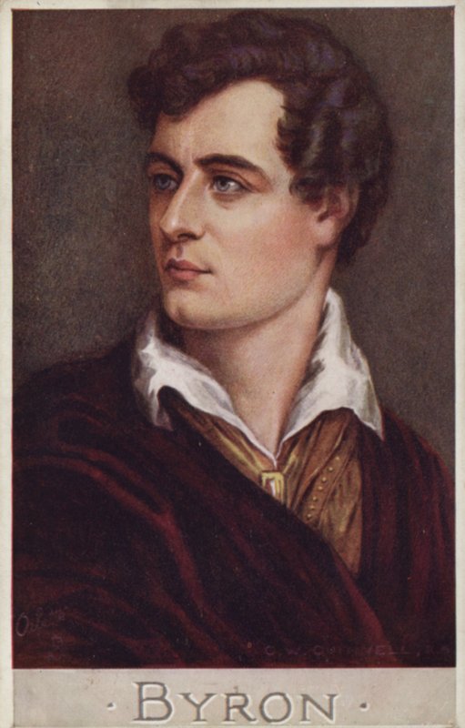 Lord Byron (1788-1824), English poet by Cecil Watson Quinnell