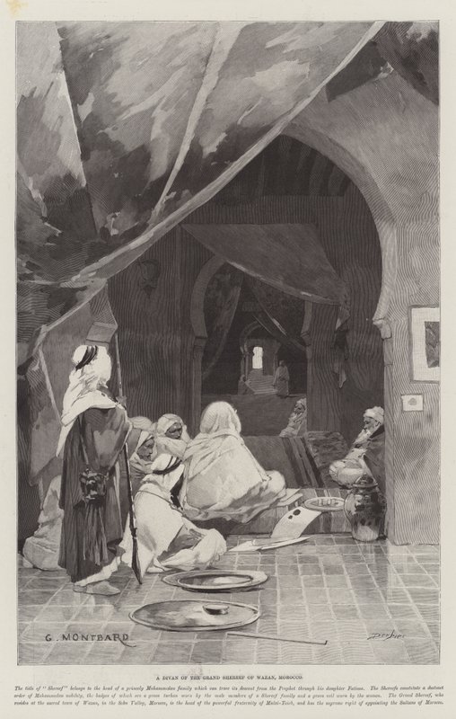 A Divan of the Grand Shereef of Wazan, Morocco by Charles Auguste Loye