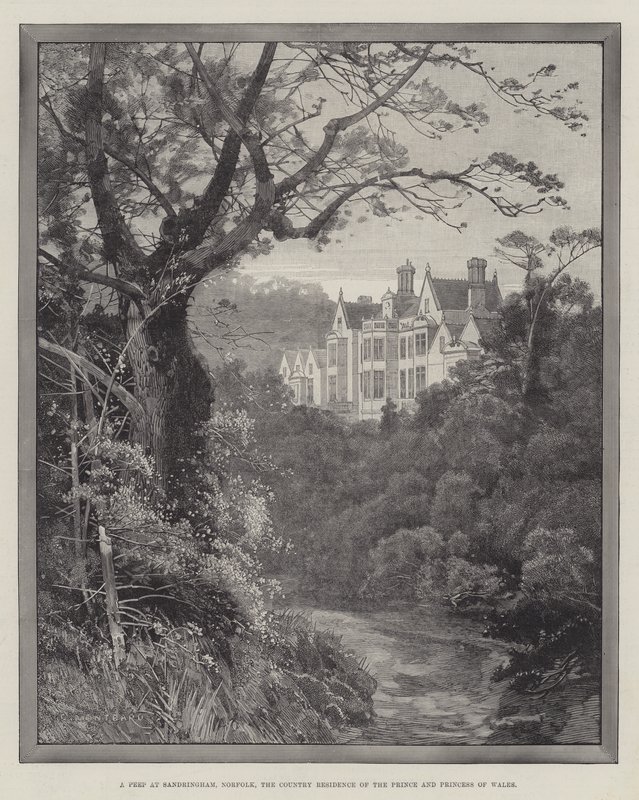 A Peep at Sandringham, Norfolk, the Country Residence of the Prince and Princess of Wales by Charles Auguste Loye