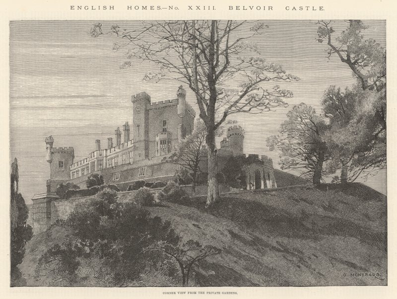 Belvoir Castle by Charles Auguste Loye