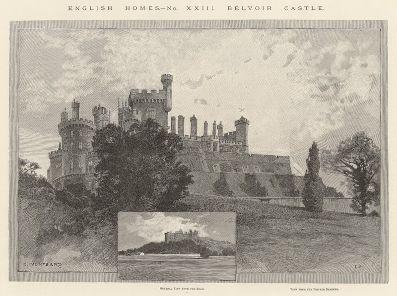 Belvoir Castle by Charles Auguste Loye