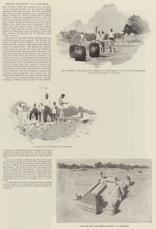 British Residency at Coomassie by Charles Auguste Loye