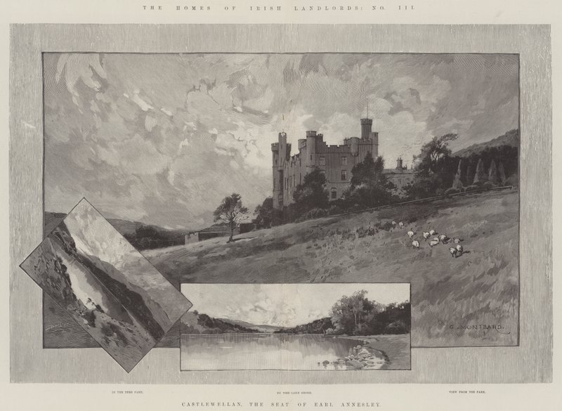 Castlewellan, the Seat of Earl Annesley by Charles Auguste Loye