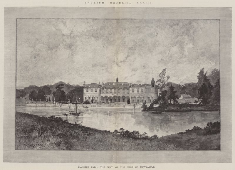 Clumber Park, the Seat of the Duke of Newcastle by Charles Auguste Loye