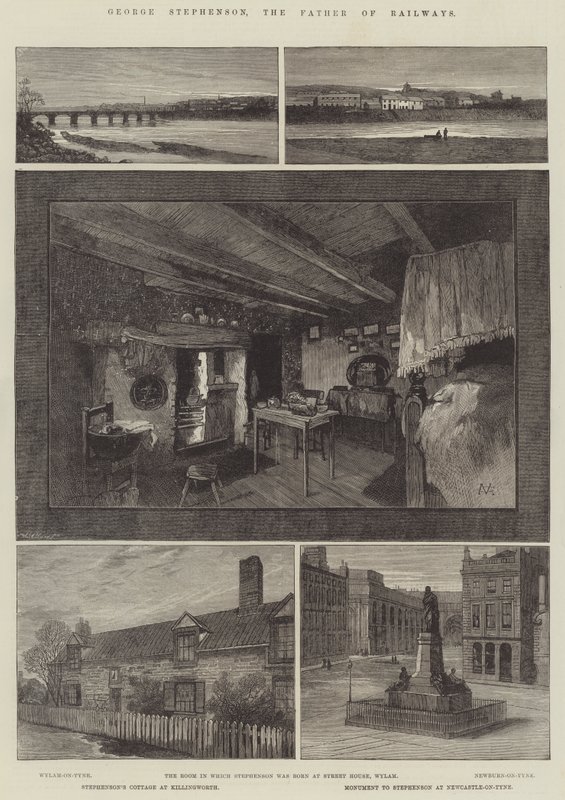George Stephenson, the Father of Railways by Charles Auguste Loye