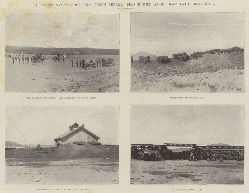 Scenes in Naauwpoort Camp, which General French Used as His Base Until 7 December by Charles Auguste Loye