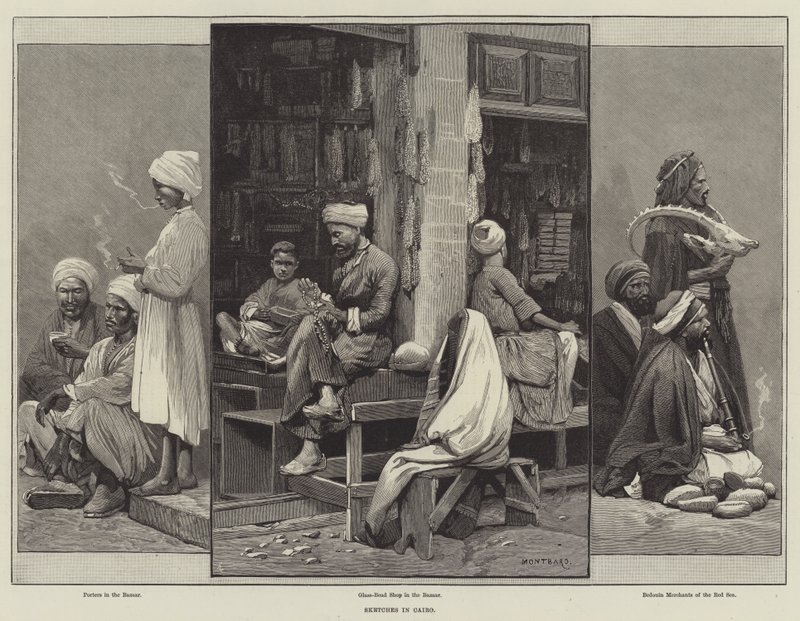 Sketches in Cairo by Charles Auguste Loye