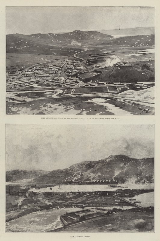 Sketches of Port Arthur by Charles Auguste Loye
