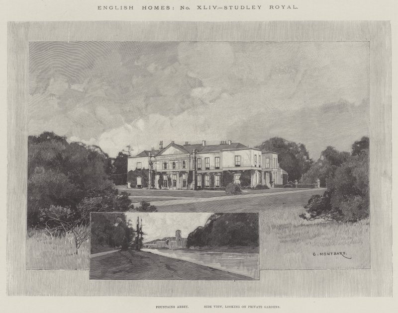 Studley Royal by Charles Auguste Loye