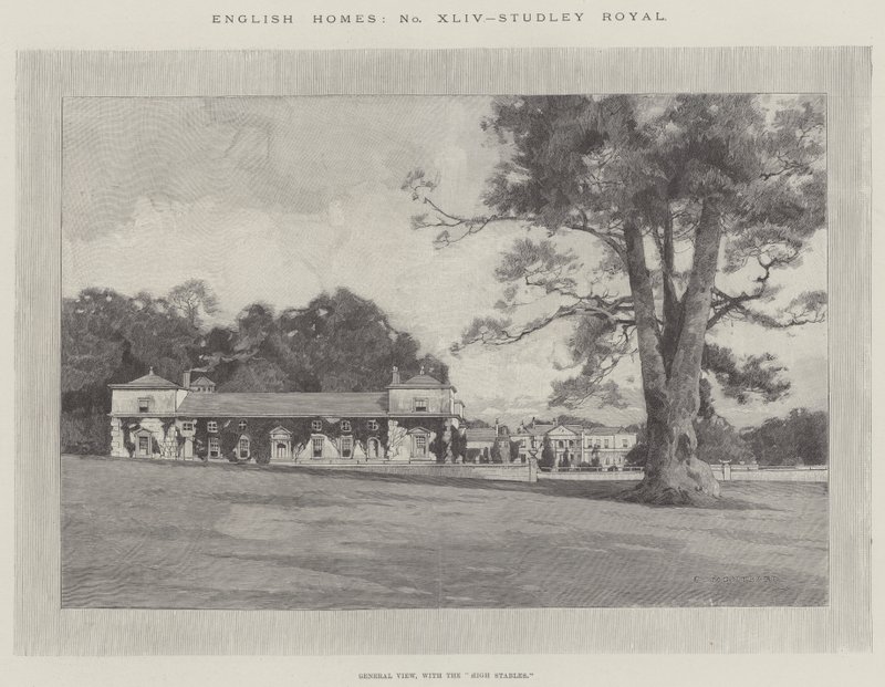 Studley Royal by Charles Auguste Loye