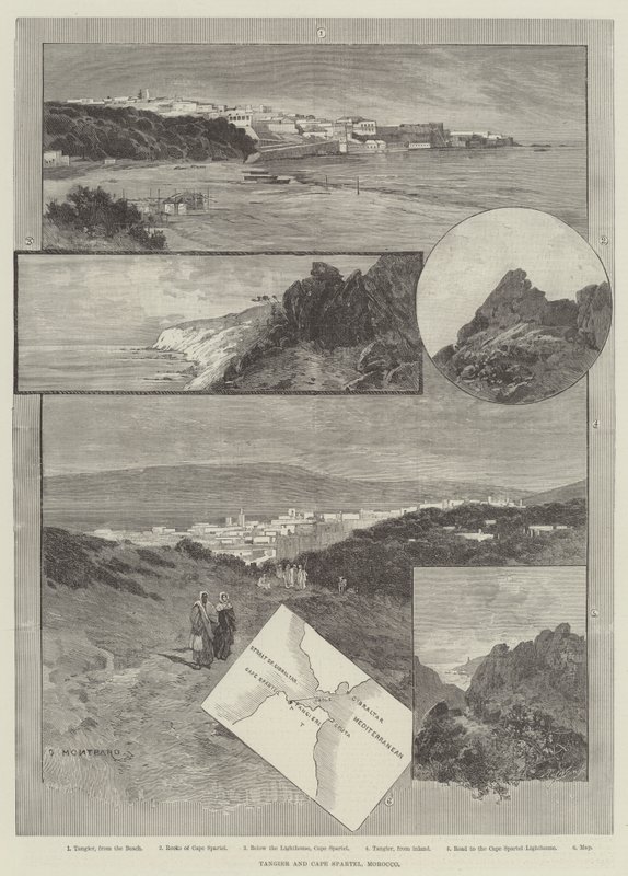 Tangier and Cape Spartel, Morocco by Charles Auguste Loye