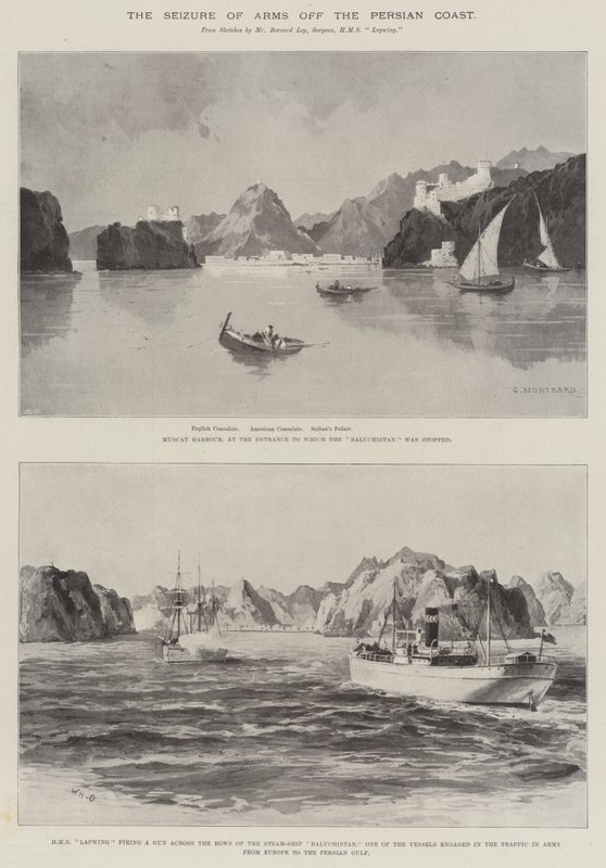 The Seizure of Arms off the Persian Coast by Charles Auguste Loye