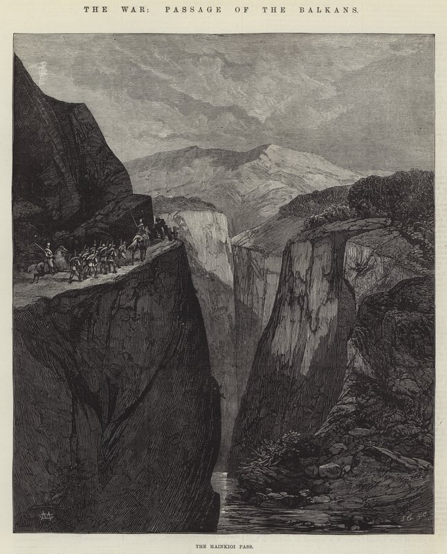 The War, Passage of the Balkans by Charles Auguste Loye