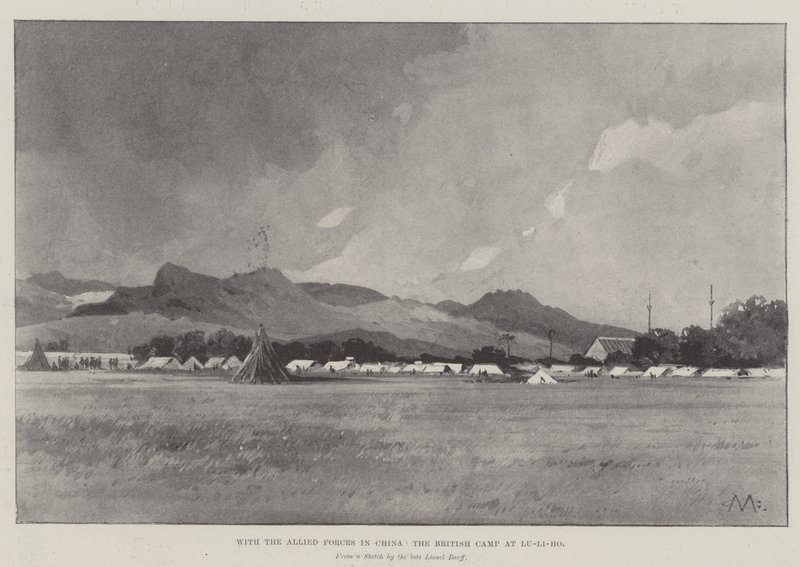 With the Allied Forces in China, the British Camp at Lu-Li-Ho by Charles Auguste Loye