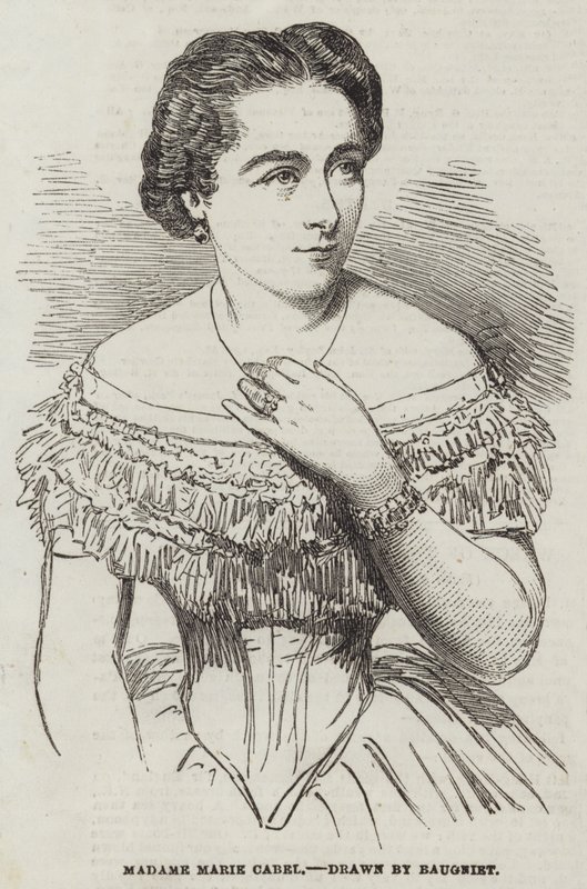 Madame Marie Cabel by Charles Baugniet
