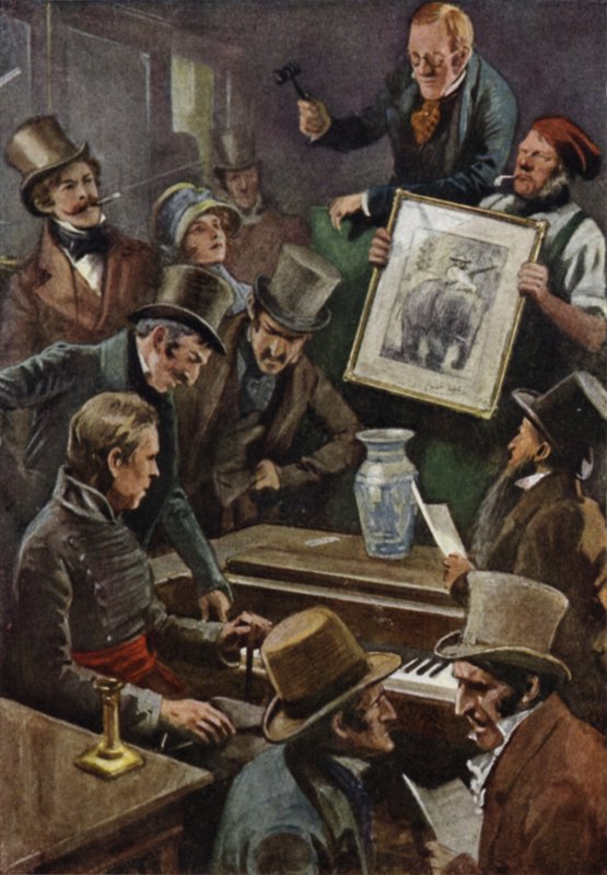 Captain Dobbin buys a piano, and Mrs Crawley buys a picture by Charles Crombie