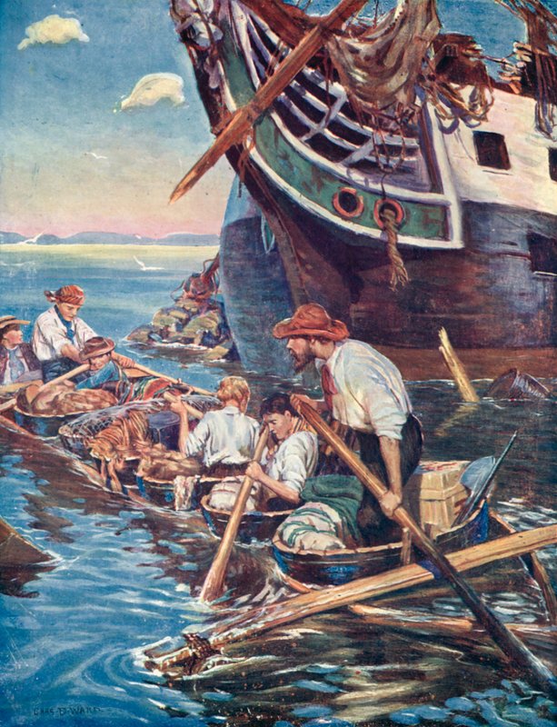 Illustration for The Swiss Family Robinson by Charles Daniel Ward