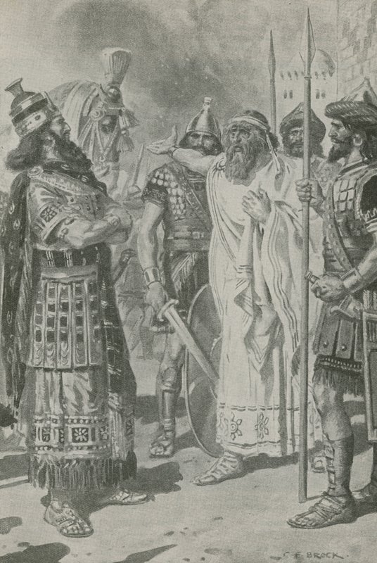 Croesus Stands in the Shadow of Death by Charles Edmund Brock