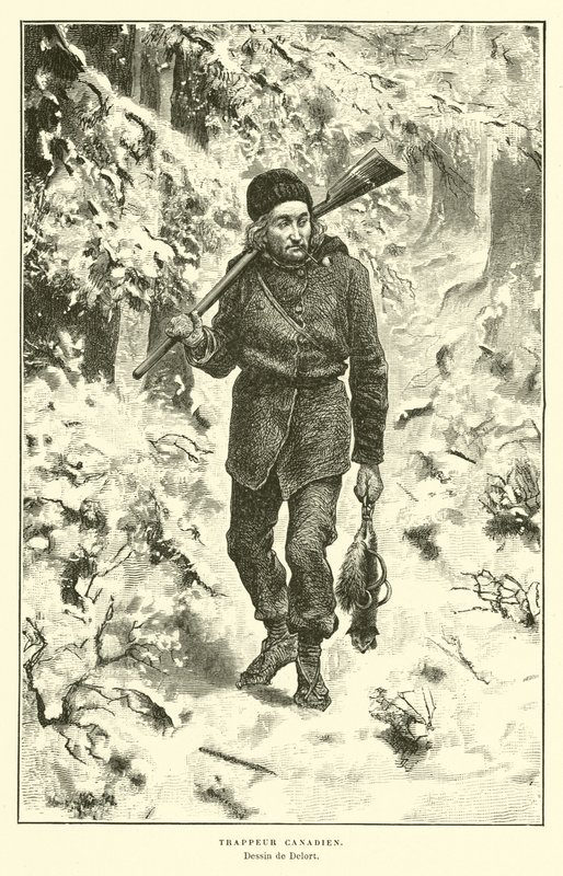 Canadian Trapper by Charles Edouard Delort