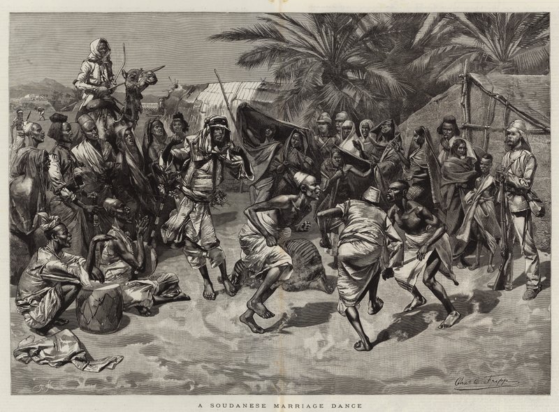 A Sudanese Marriage Dance by Charles Edwin Fripp