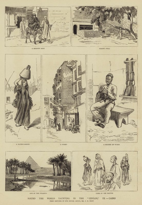 Round the World Yachting in the Ceylon, IX, Cairo by Charles Edwin Fripp