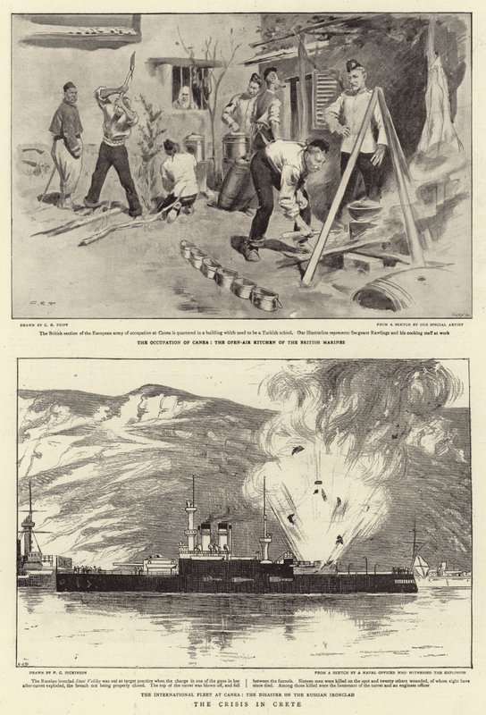 The Crisis in Crete by Charles Edwin Fripp