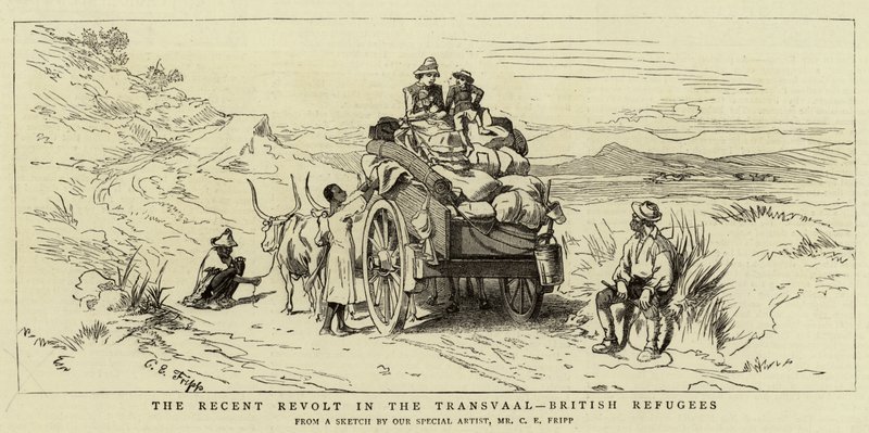 The Recent Revolt in the Transvaal, British Refugees by Charles Edwin Fripp