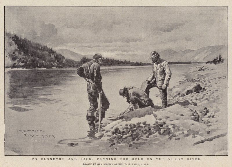 To Klondyke and Back, panning for Gold on the Yukon River by Charles Edwin Fripp