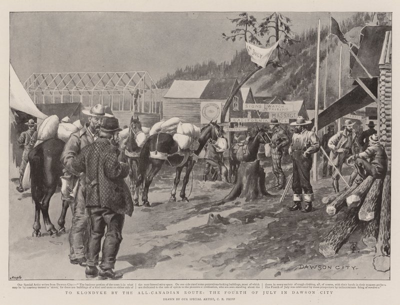 To Klondyke by the All-Canadian Route, the Fourth of July in Dawson City by Charles Edwin Fripp
