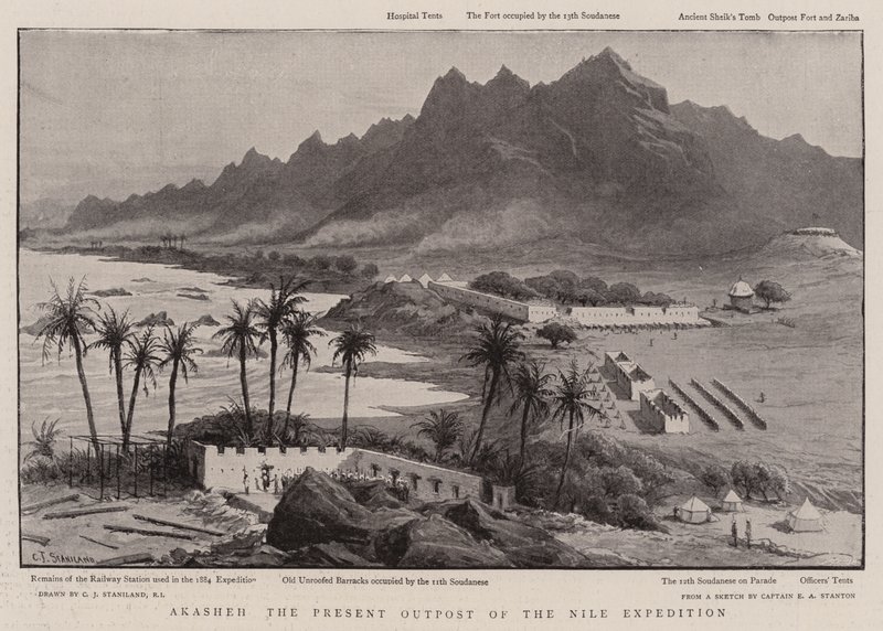 Akasheh the Present Outpost of the Nile Expedition by Charles J. Staniland