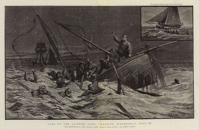 Loss of the Caistor Yawl Zephyr by Charles J. Staniland