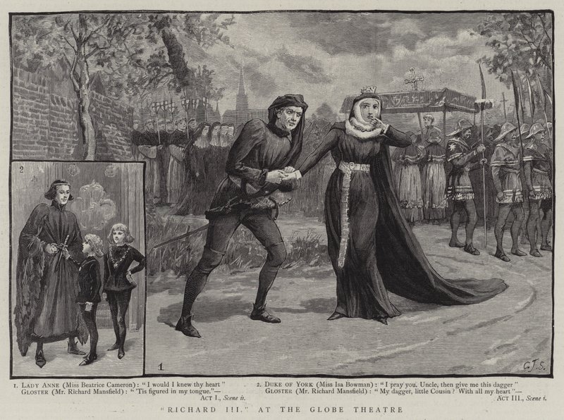 Richard III, at the Globe Theatre by Charles J. Staniland