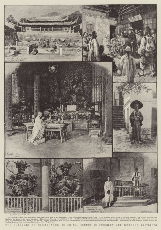 The Outrages on Missionaries in China, Scenes in Foochow and Kucheng Districts by Charles J. Staniland