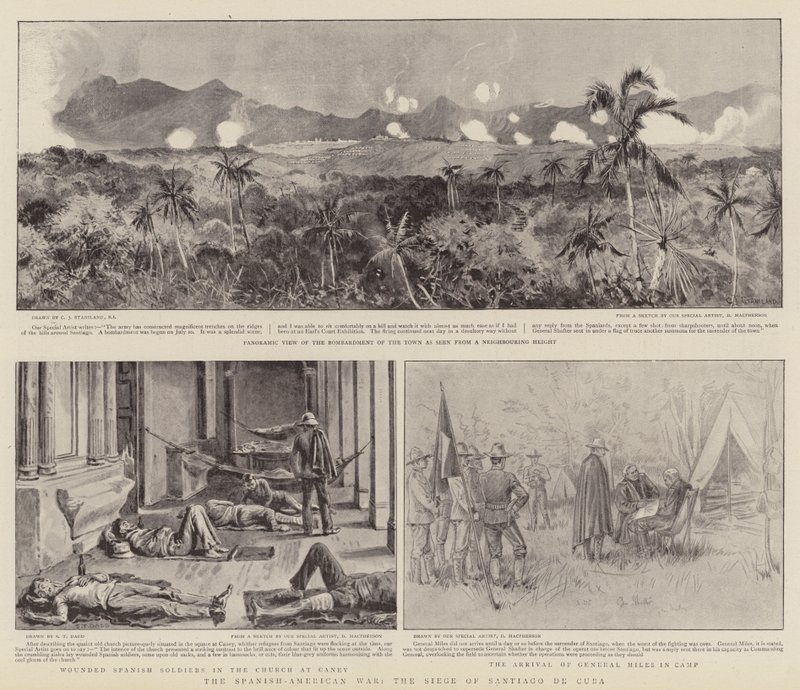 The Spanish-American War, the Siege of Santiago de Cuba by Charles J. Staniland