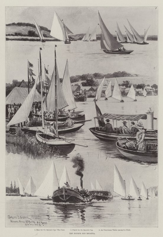 The Bourne End Regatta by Charles John de Lacy