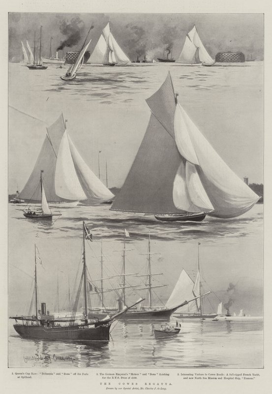 The Cowes Regatta by Charles John de Lacy