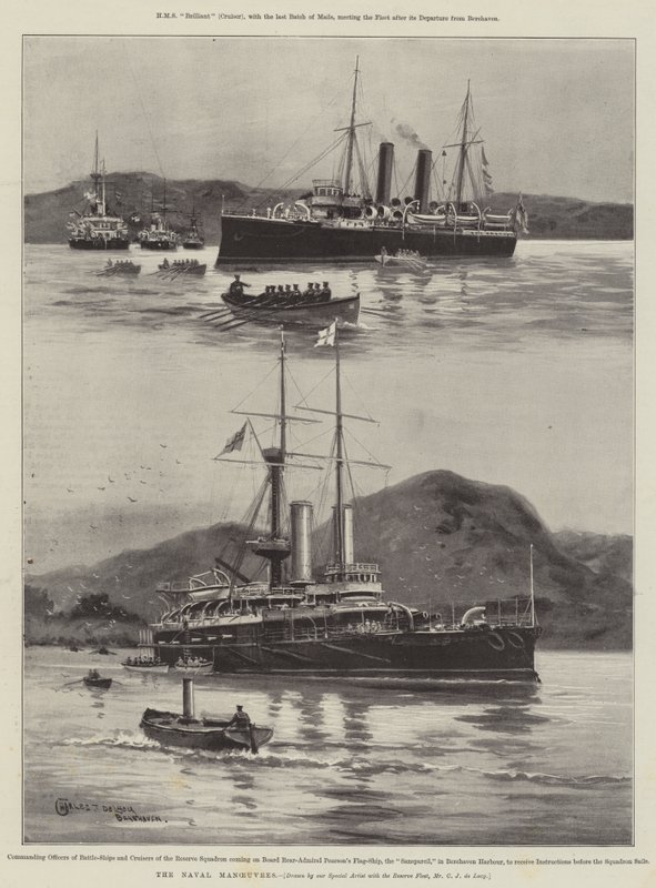 The Naval Manoeuvres by Charles John de Lacy