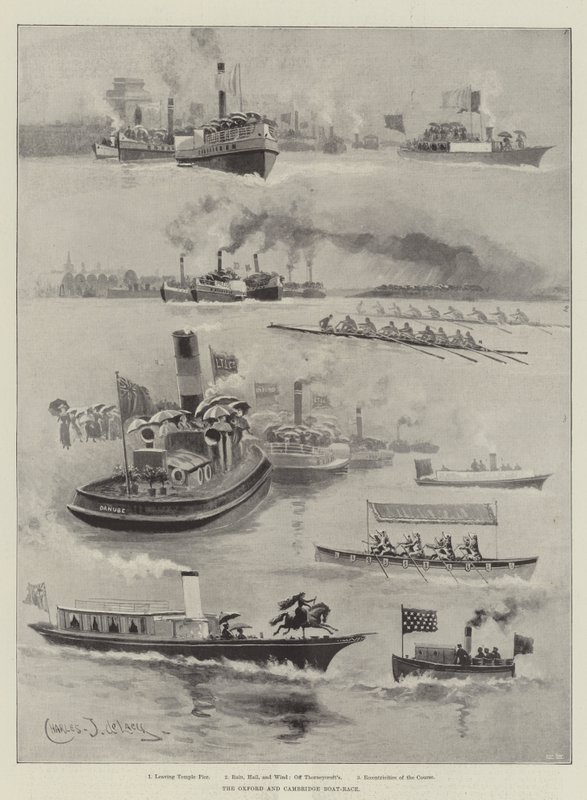 The Oxford and Cambridge Boat-Race by Charles John de Lacy