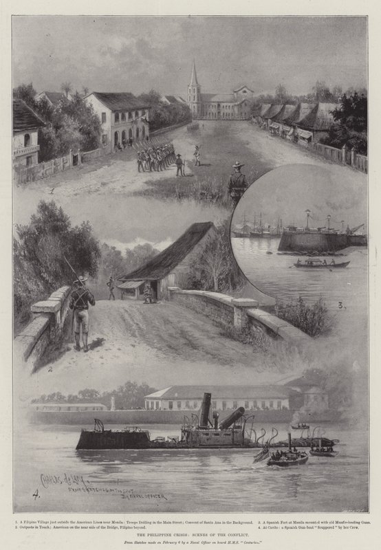 The Philippine Crisis, Scenes of the Conflict by Charles John de Lacy