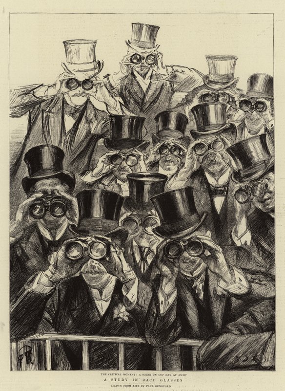 A Study in Race Glasses by Charles Paul Renouard