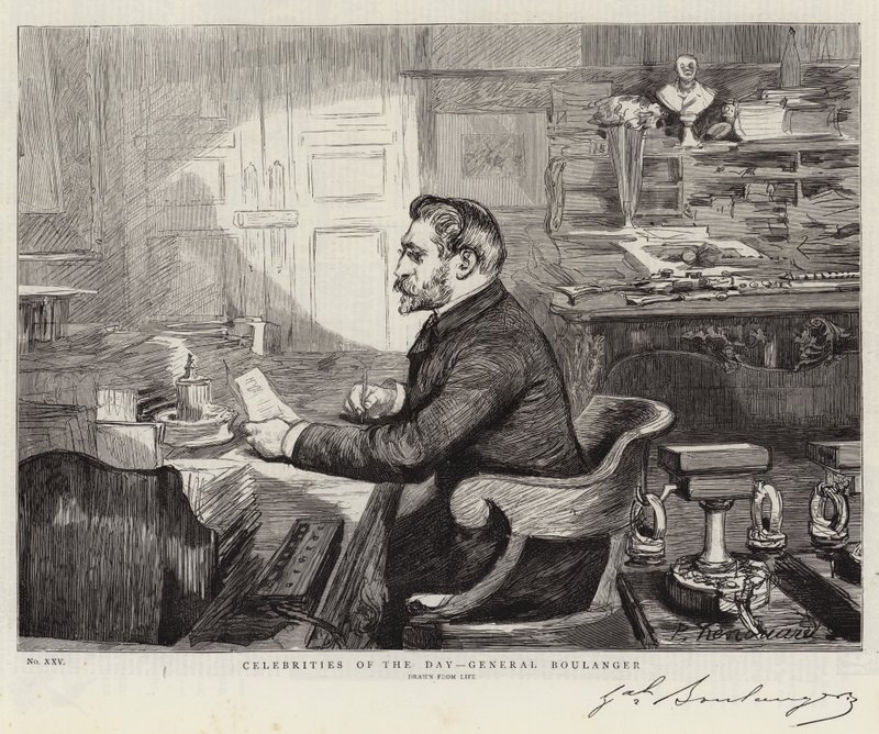 Celebrities of the Day, General Boulanger by Charles Paul Renouard