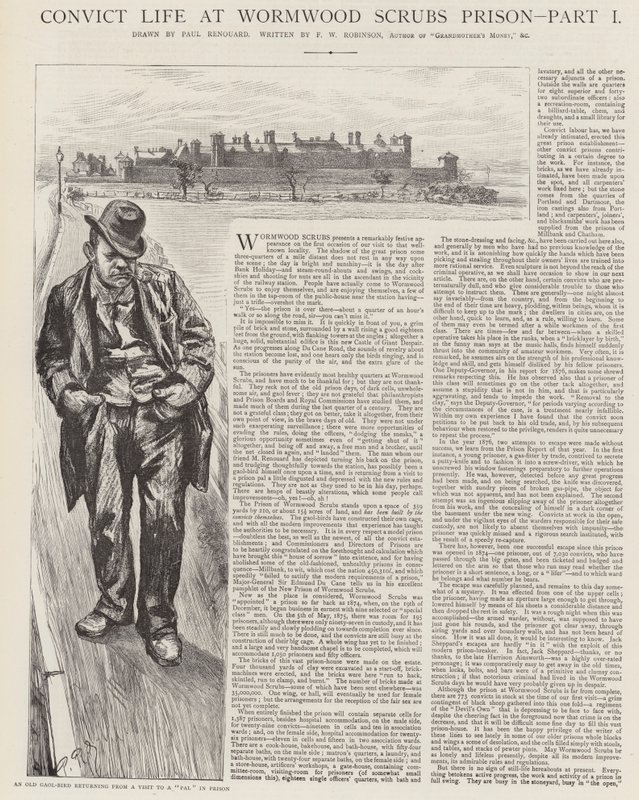 Convict Life at Wormwood Scrubs Prison by Charles Paul Renouard